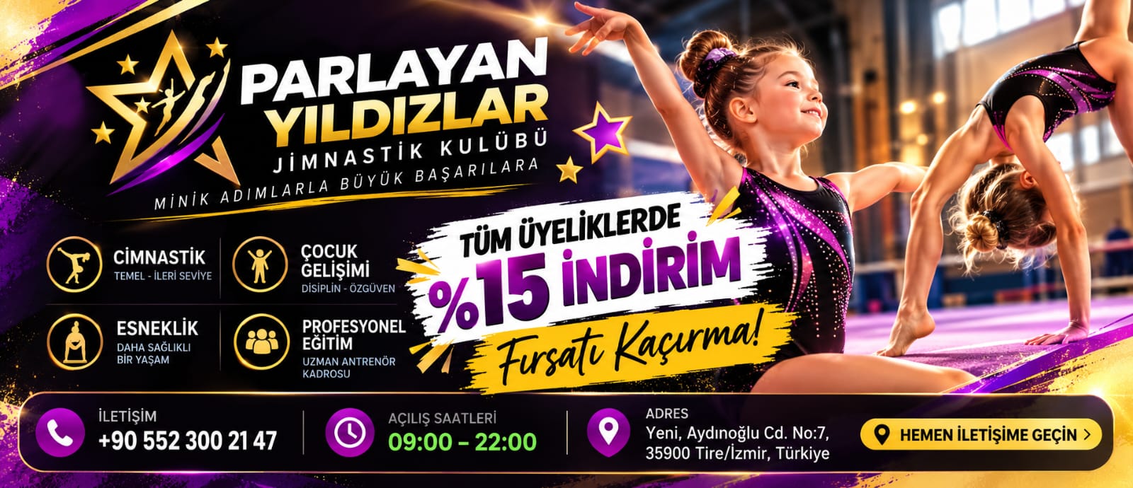 Parlayan Yıldızlar Cimnastik Spor Kulübü kampanyası